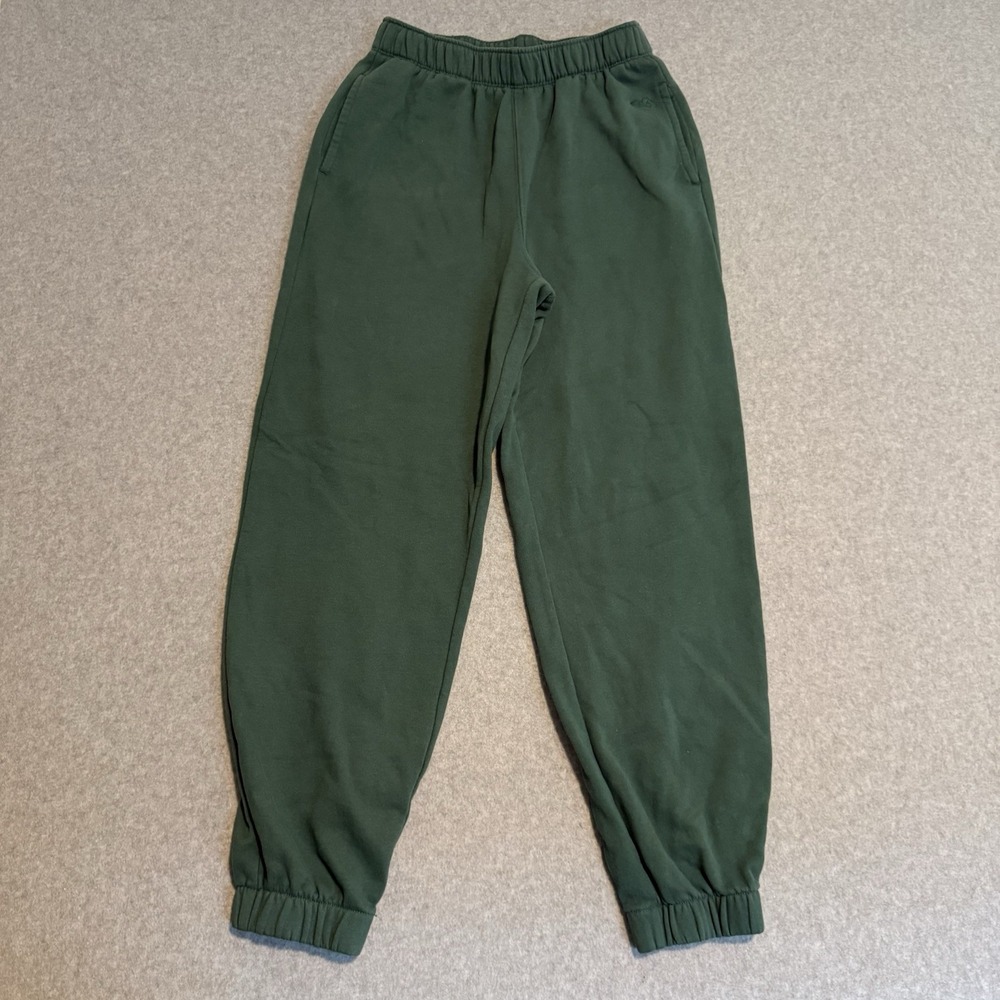 Hollister Women's XS Joggers Forest Green Dark Teal Fleece Sweatpants Loungewear